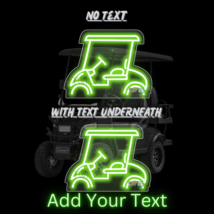 Car Neon Silhouette Sign I Garage Neon I Mancave Neon I Race Car Neon I Gift for Auto Lovers I Car Enthusiast Gift I Golf Cart