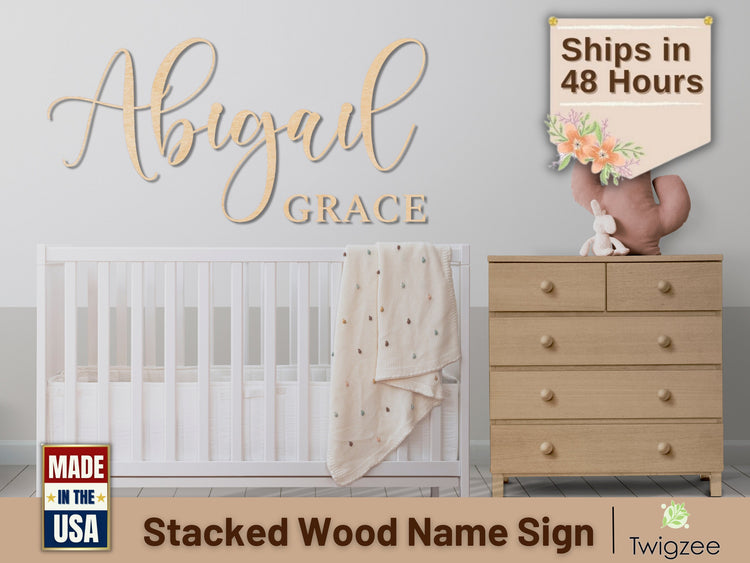 Abigail Grace Wood Sign
