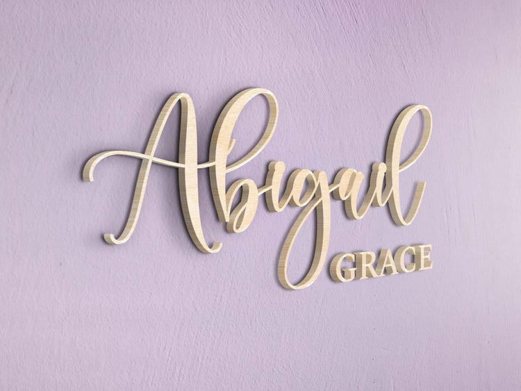 Abigail Grace Wood Sign