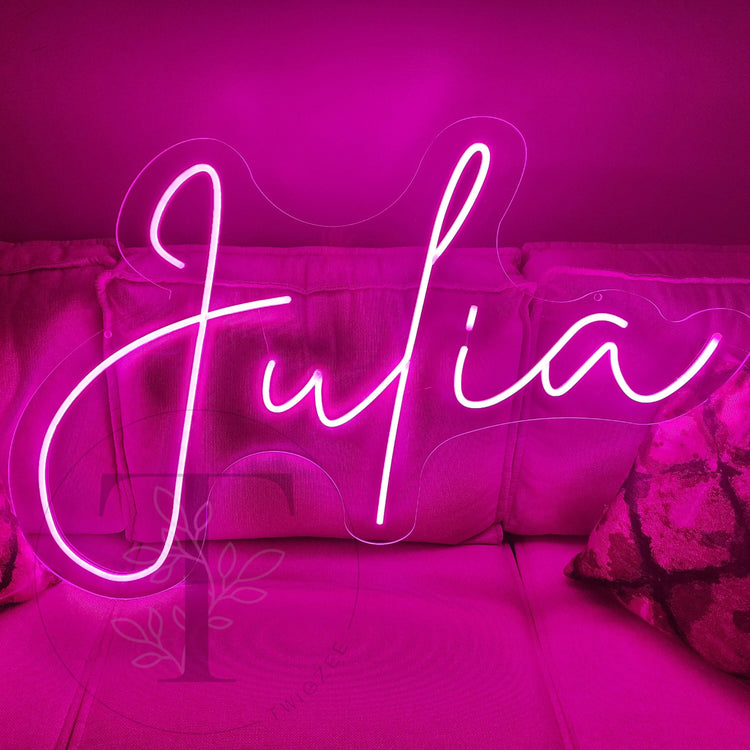 The Julia I Custom Neon Sign