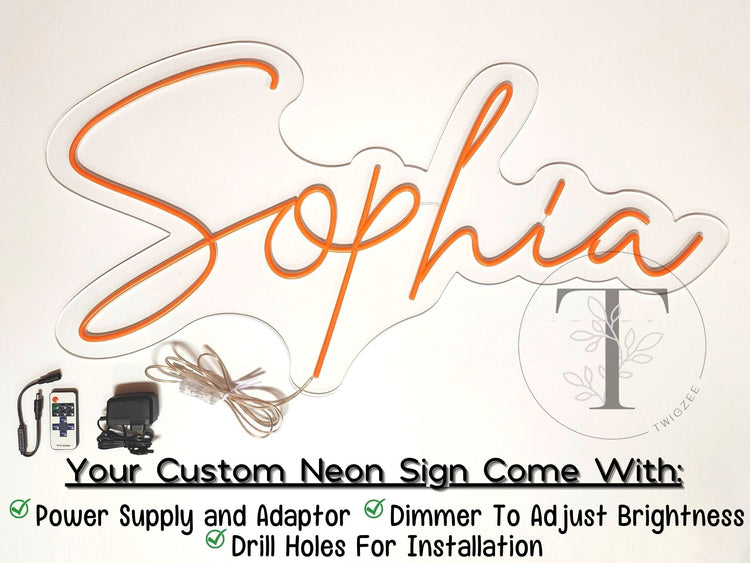 The Julia I Custom Neon Sign