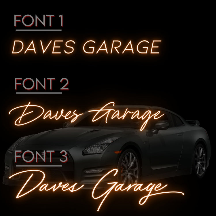 Car Neon Silhouette Sign I Garage Neon I Mancave Neon I Race Car Neon I Gift for Auto Lovers I Car Enthusiast's Gift I Nissan GT-R USA
