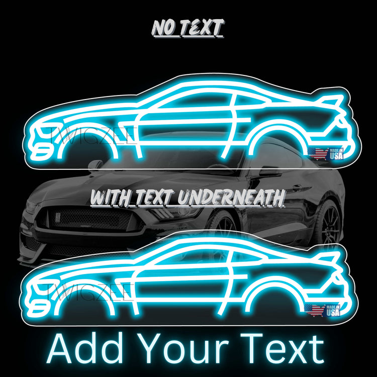 2017 Ford Mustang GT350 Neon Silhouette Sign I Garage Neon I Mancave Neon I Race Car Neon I Gift for Auto Lovers I Car Enthusiast Gift