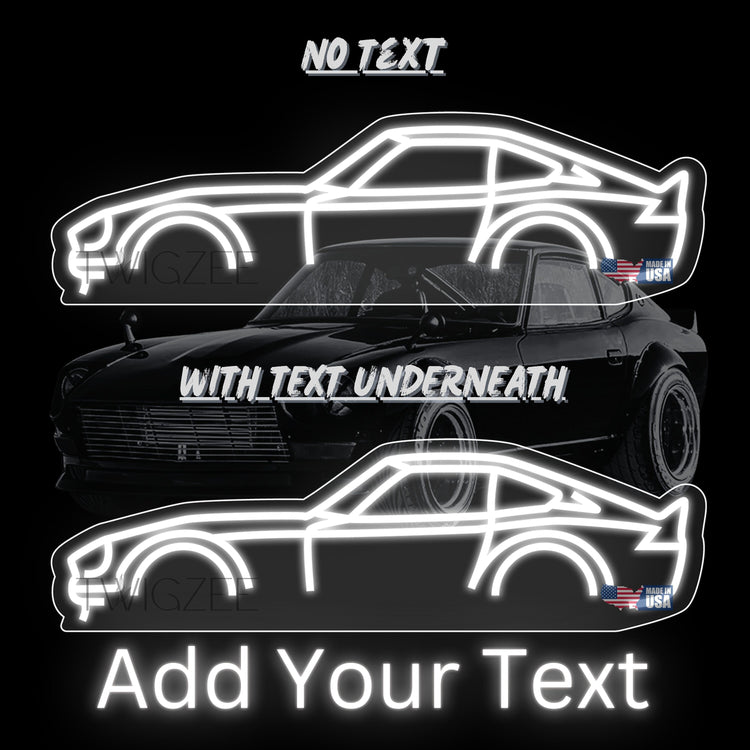 Nissan Fairlady Z/ Datsun Neon Silhouette Sign I Garage Neon I Mancave Neon I Race Car Neon I Gift for Auto Lovers I Car Enthusiast Gift