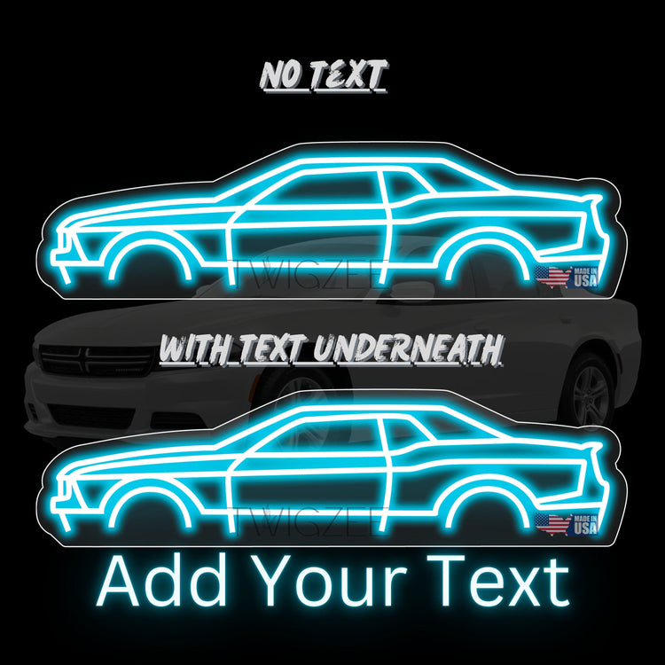 Car Neon Silhouette Sign I Garage Neon I Mancave Neon I Race Car Neon I Gift for Auto Lovers I Car Enthusiast's Perfect Present I USA