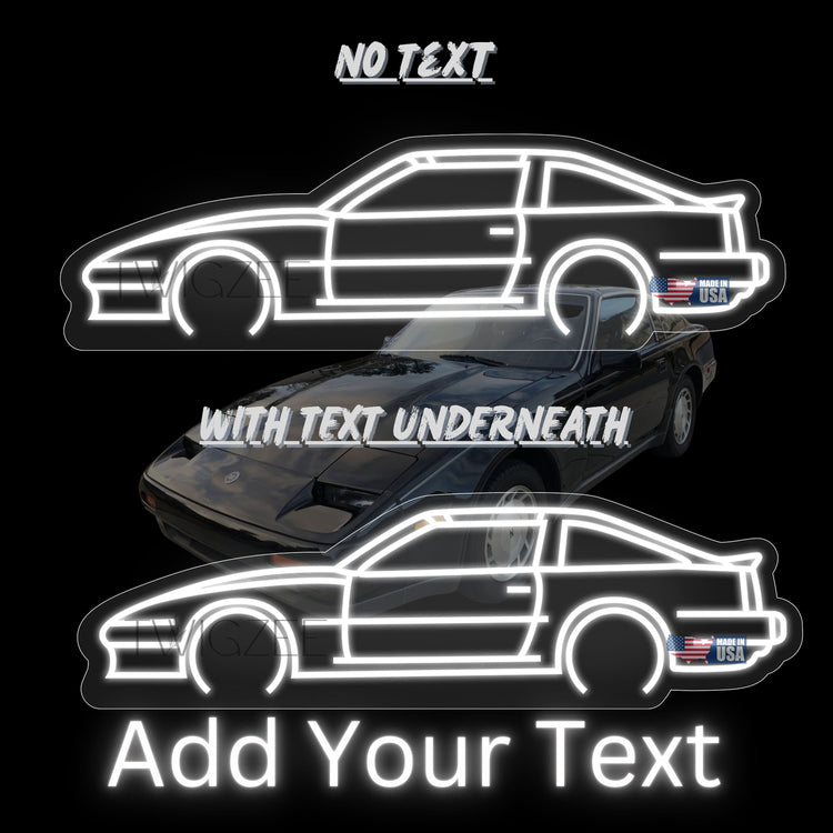 1987 Nissan 300zx Neon Silhouette Sign I Garage Neon I Mancave Neon I Race Car Neon I Gift for Auto Lovers I Car Enthusiast