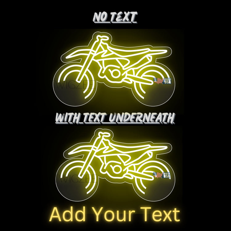 Motocross Bike Neon Silhouette Sign I Garage Neon I Mancave Neon I Race Car Neon I Gift for Auto Lovers I Car Enthusiast