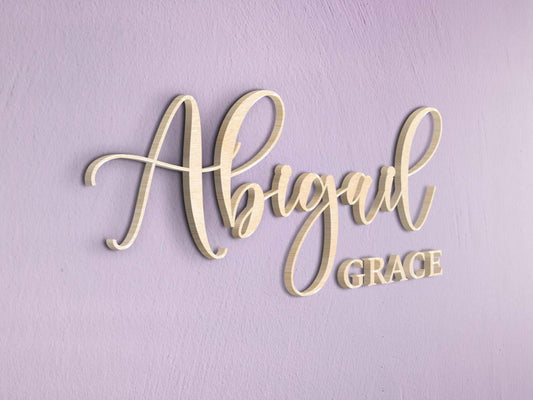 Abigail Grace Wood Sign