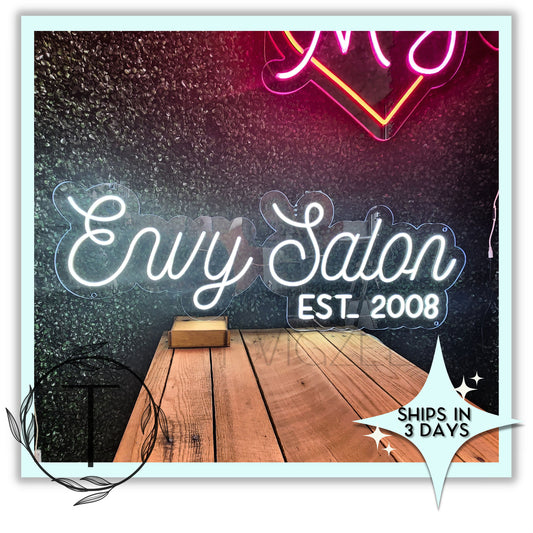 The Envy Neon I Custom Neon Sign | Neon Bedroom Sign | Neon Light | Personalized Gifts | Wedding Backdrop | Name Signs | Wedding Neon Sign | Made in USA