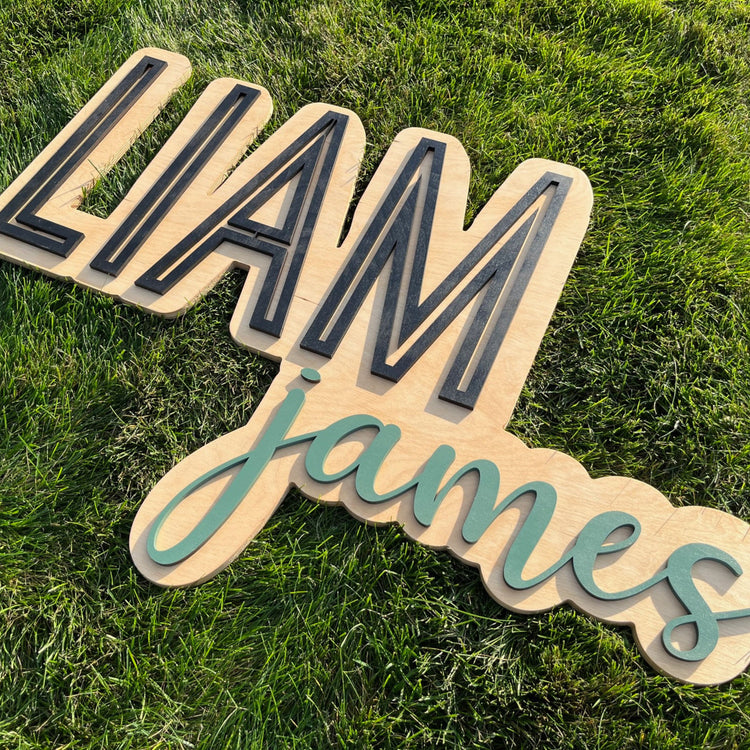 The Liam James Layered Sign